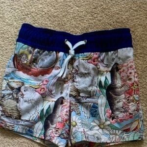 Kids Animal Print Swim Shorts